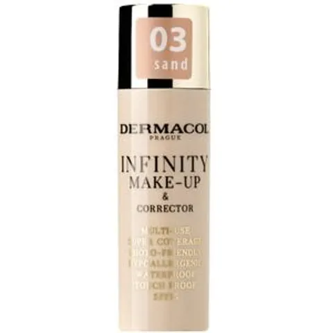 Dermacol Infinity Make-up & Corrector Foundationcrème, 03 Sand, 20 g – afbeelding 3