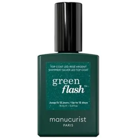 manucurist Green Flash Top Coat, Silver, 15 ml – afbeelding 2