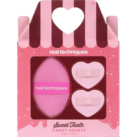 Real Techniques Sweet Tooth Candy Hearts set make-upsponsjes – afbeelding 2