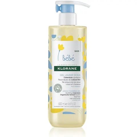 Klorane - Gentle Cleansing Gel Bébé - 500ml - Pompfles – afbeelding 2