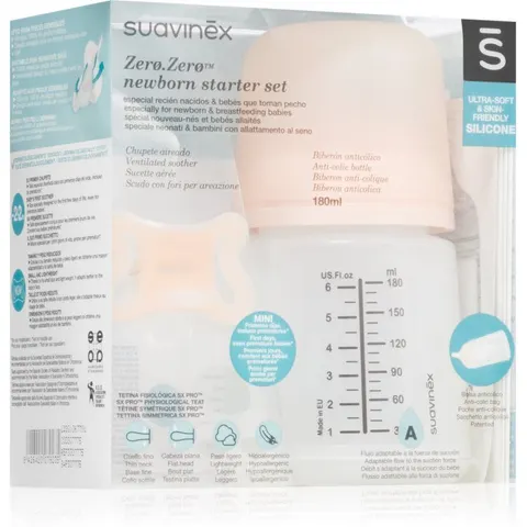 Suavinex Zero.Zero 180ml Newborn Starter Set SXZBRF079235 – afbeelding 3