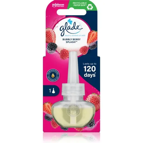GLADE Bubbly Berry Splash elektrische diffuser navulling 20 ml – afbeelding 2