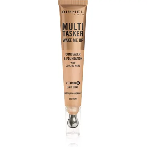 Rimmel Multi-Tasker Wake Me Up Concealer & Foundation - 30 - Light, 20 ml – afbeelding 2