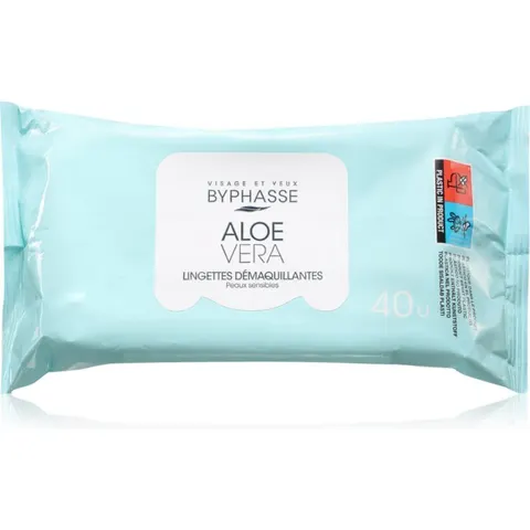 BYPHASSE Aloe Vera make-up remover tissues 40 ml – afbeelding 2