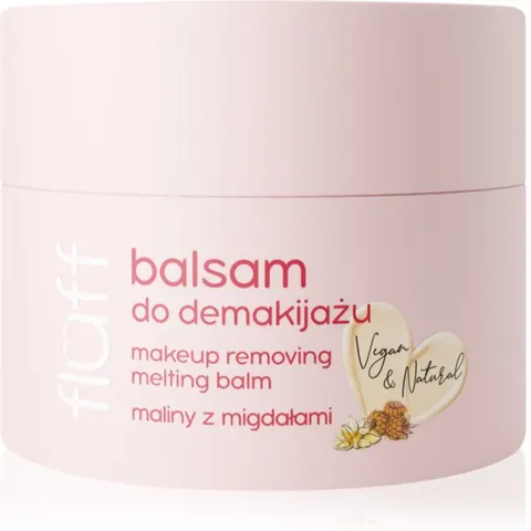 FLUFF Makeup Remover Balm - Raspberry & Almonds 50ml. – afbeelding 2