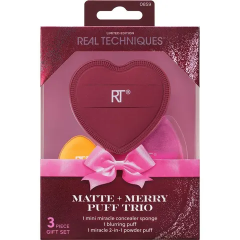 Real Techniques Matte + Merry Puff Trio Applicatoren Set – afbeelding 2