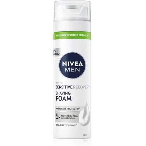 NIVEA MEN Sensitive Scheerschuim voor Mannen 200 ml – afbeelding 2
