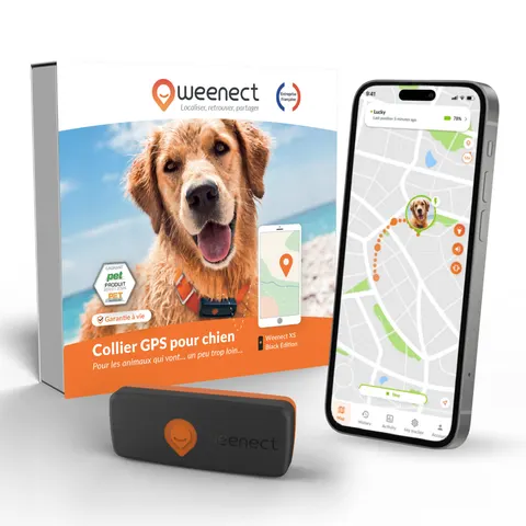 Weenect XS - collier gps pour chien ( black edition) – image 2