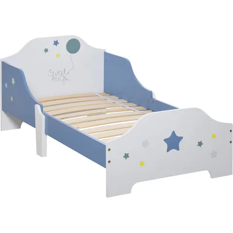 HOMCOM Kinderbed - MDF - 143x74x59cm - Blauw, Wit – afbeelding 2