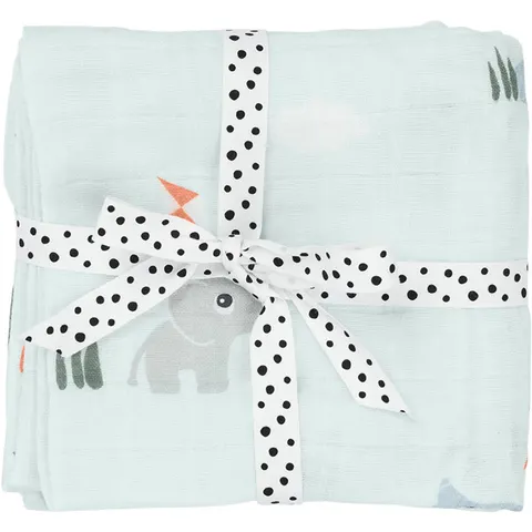 Done By Deer Playground Multidoek - 2-Pack - Blue – afbeelding 2