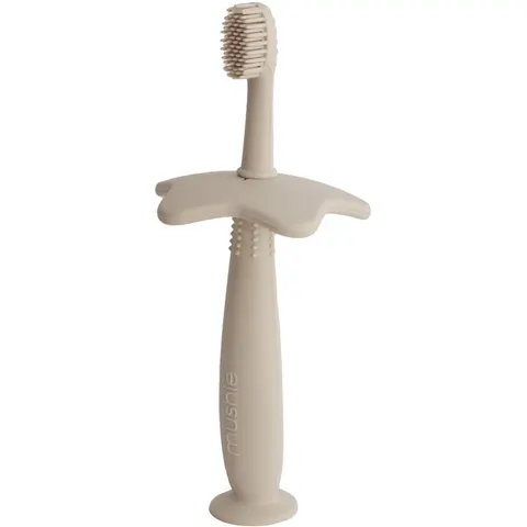 Mushie Training Toothbrush Star - Shifting Sand – afbeelding 3