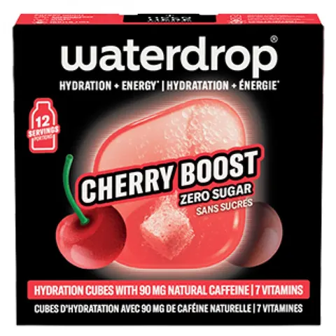 Waterdrop Cherry Boost Hydration Cubes 12ST – afbeelding 2