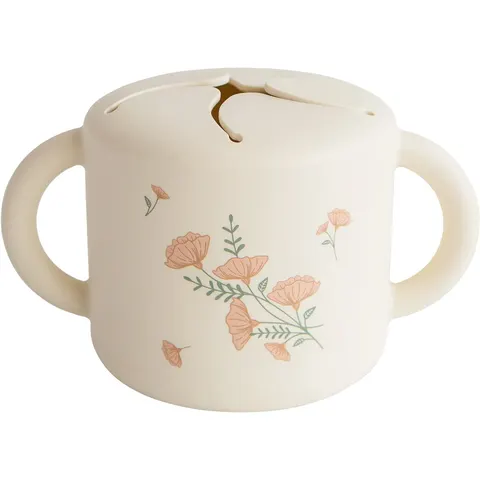 Mushie Snack Cup - Pink Flowers – afbeelding 2