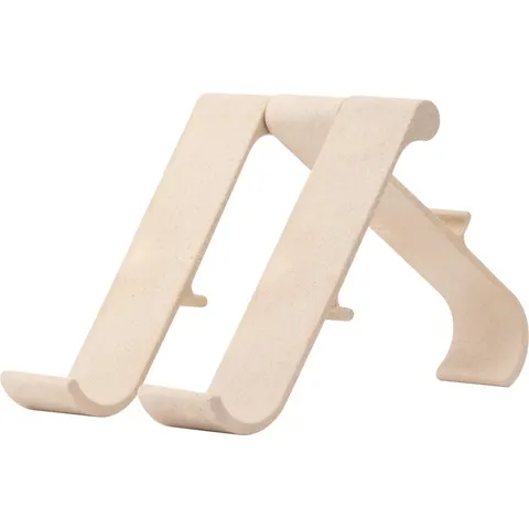 R-Go Treepod laptop and tablet stand, modular, adjustable device riser, ergonomic, sustainable biobased, wood fibre – afbeelding 2
