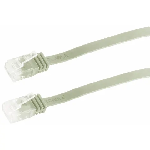 Patchkabel-Flachkabel U/UTP cat. 6 slim 15m – afbeelding 2