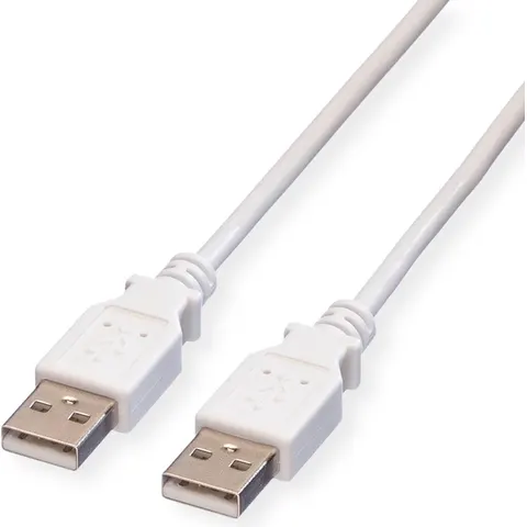 VALUE USB 2.0 Kabel, Type A-A, wit, 1,8 m – afbeelding 2