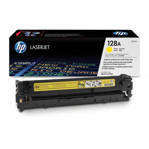 HP 128A Tonercartridge - Geel – afbeelding 2