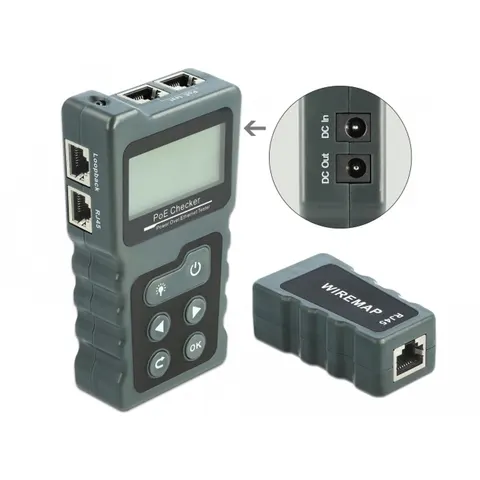 Delock LCD Cable Tester RJ45 / PoE / DC – afbeelding 2