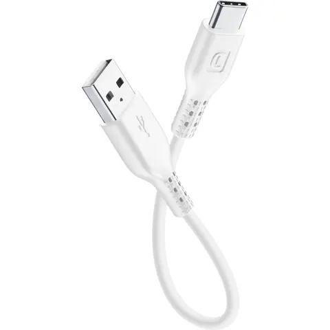 Cellularline - Usb kabel, usb-a naar usb-c 15cm, wit – afbeelding 2