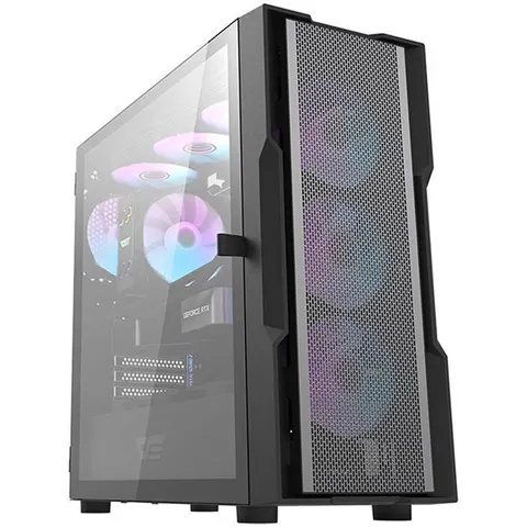 Darkflash Dk431 Mesh Computerbehuizing Met 4 Argb-Ventilatoren Voor Pc – afbeelding 2