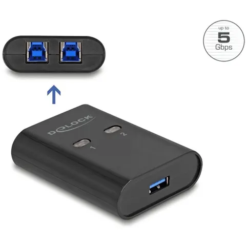 Delock USB 5 Gbps Switch 2 PC to 1 device – afbeelding 2