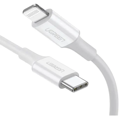 Ugreen 10493 Lightning-kabel 1 m Wit – afbeelding 2