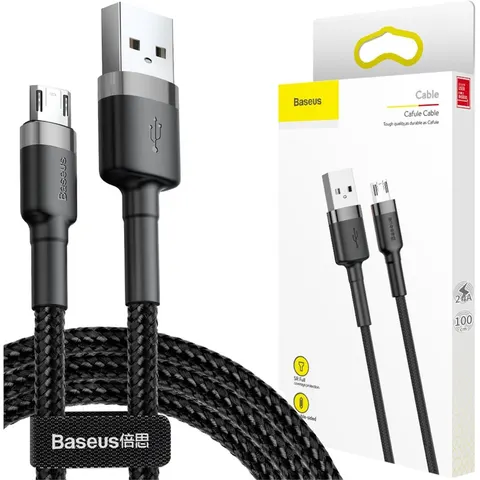 Baseus Cafule USB Kabel naar Micro USB 1 Meter - zwart – afbeelding 2