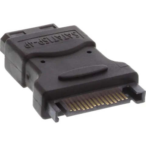 InLine SATA (m) - Molex (v) adapter – afbeelding 2