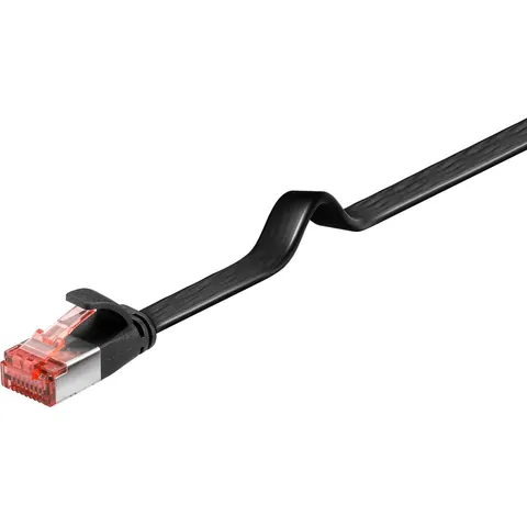 Câble RJ45 Cat6 plat blindé 50cm GOOBAY – image 2