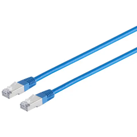 Patchkabel cat 6 S/FTP PIMF Halogenfrei blau 10m – afbeelding 2