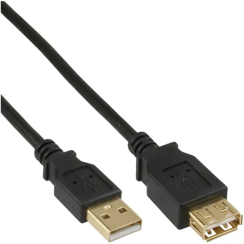 InLine USB naar USB verlengkabel - USB2.0 - 2 meter – afbeelding 2