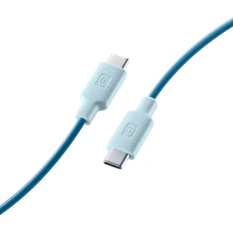 Cellularline USBDATAC2CSMARTB USB-kabel 1 m USB C Blauw – afbeelding 2