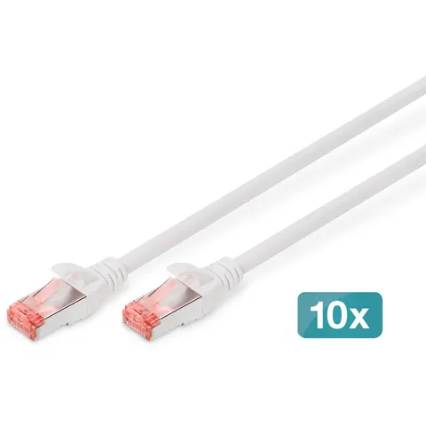 CAT6 sFTP kabel 2 meter Wit - 10 stuks – afbeelding 2