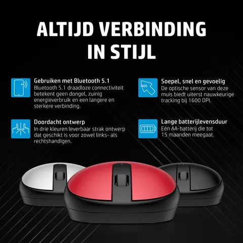HP 240 Bluetooth-muis, Empire Red – afbeelding 2