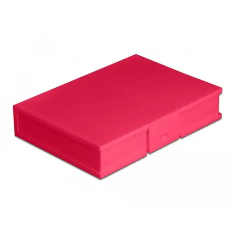Delock Protection Box for 3.5″ HDD red – afbeelding 2