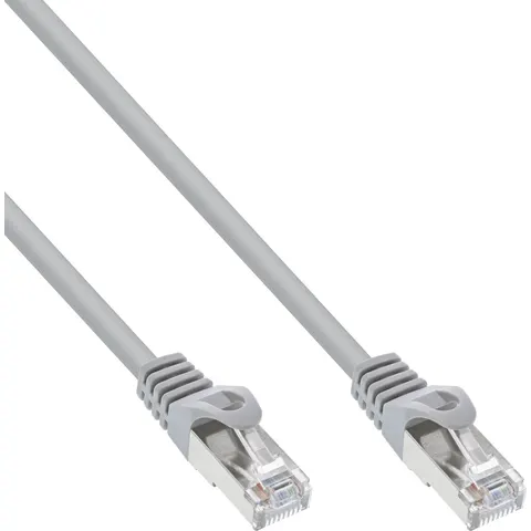InLine® Patchkabel, F/UTP, Cat.5e, grijs, 3m – afbeelding 2