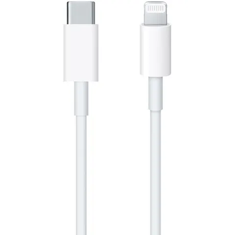 Apple - Lightning Oplaadkabel - USB‑C naar Lightning - 1m - Wit – 750872 – afbeelding 2