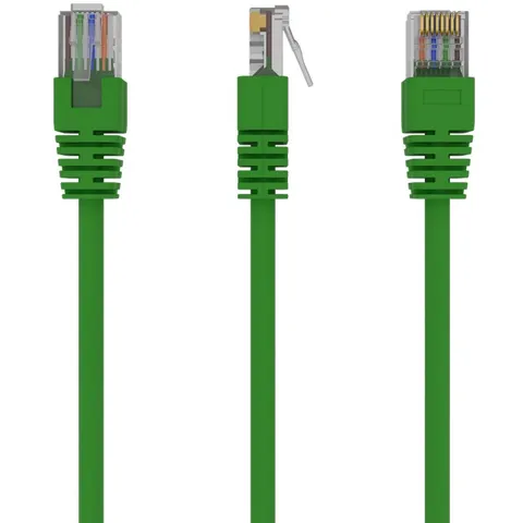 UTP Cat5E patchkabel, 0.5 m, groen – afbeelding 2