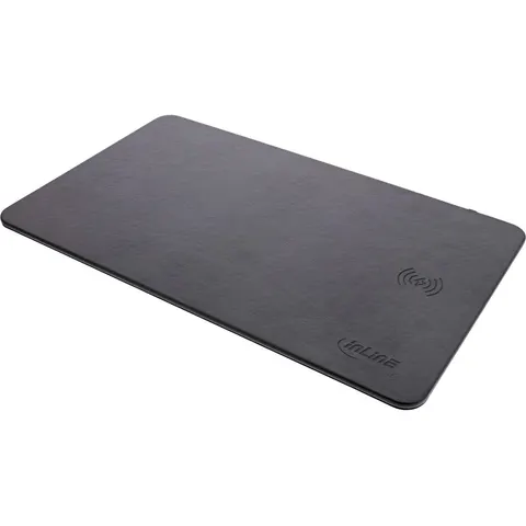 InLine® Mouse pad, wireless charging, 370x225x7mm, black – afbeelding 2