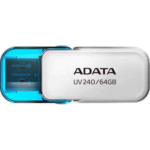 ADATA UV240 USB flash drive 64 GB USB Type-A 2.0 Blauw, Wit – afbeelding 2