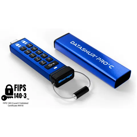 iStorage datAshur PRO+C - USB Stick - USB3 - 256-bit - 512GB – afbeelding 2