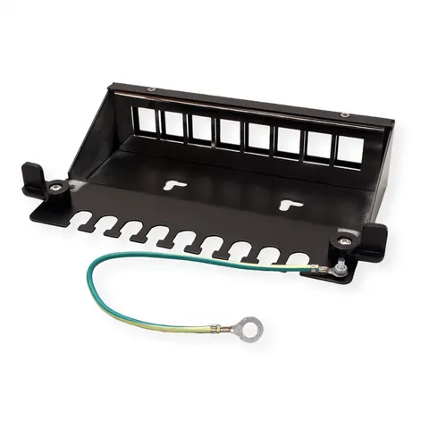 VALUE Keystone module houder, 8-poorts, zwart – afbeelding 2