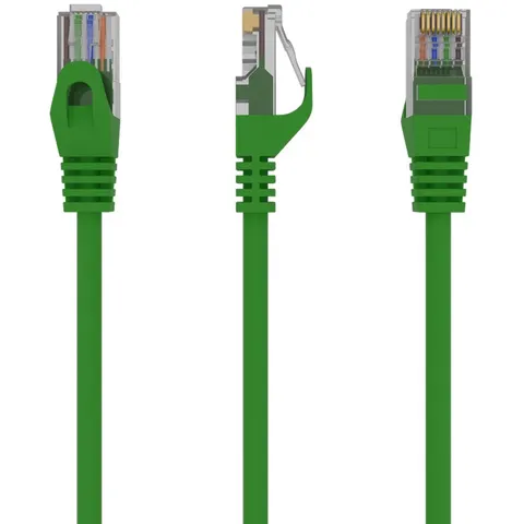 UTP Cat6 patchkabel, 2 m, groen – afbeelding 2