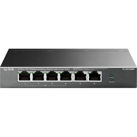 TP-Link TL-SF1006P - Netwerk Switch - PoE – afbeelding 2