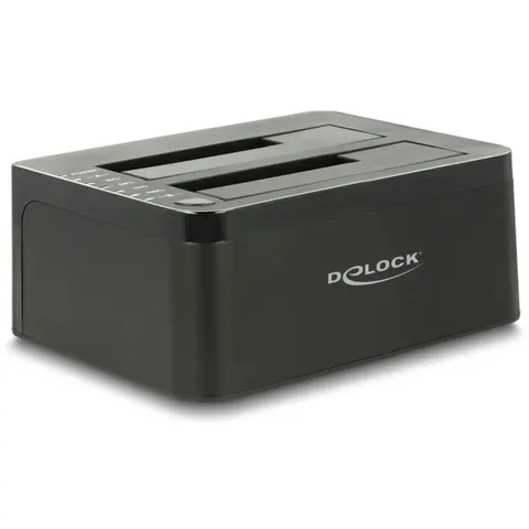 Delock USB 5 Gbps Dual Docking Station for 2 x SATA HDD / SSD with Clone Function – afbeelding 2