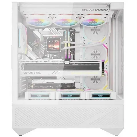darkFlash - DY460 White + 4 fans - Computerkast – afbeelding 2