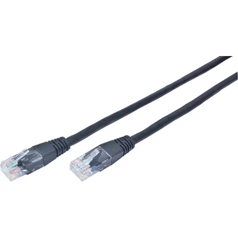 UTP Cat5E patchkabel, 10 m, zwart – afbeelding 2