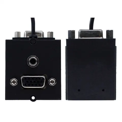 BACHMANN frame 1xVGA+jack, 90° Exit lateral – afbeelding 2