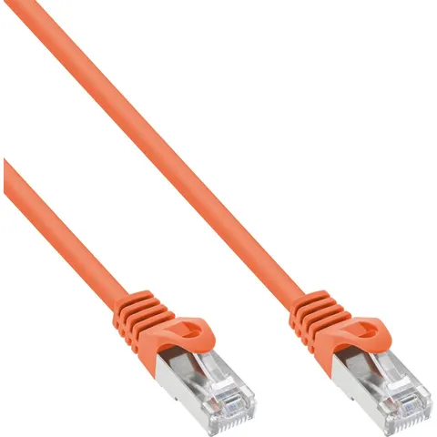 InLine® Patchkabel, SF/UTP, Cat.5e, oranje, 3m – afbeelding 2