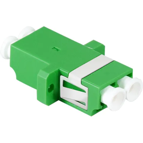 LogiLink glasvezelkoppeling, 2x LC Duplex, met flens, groen – afbeelding 2